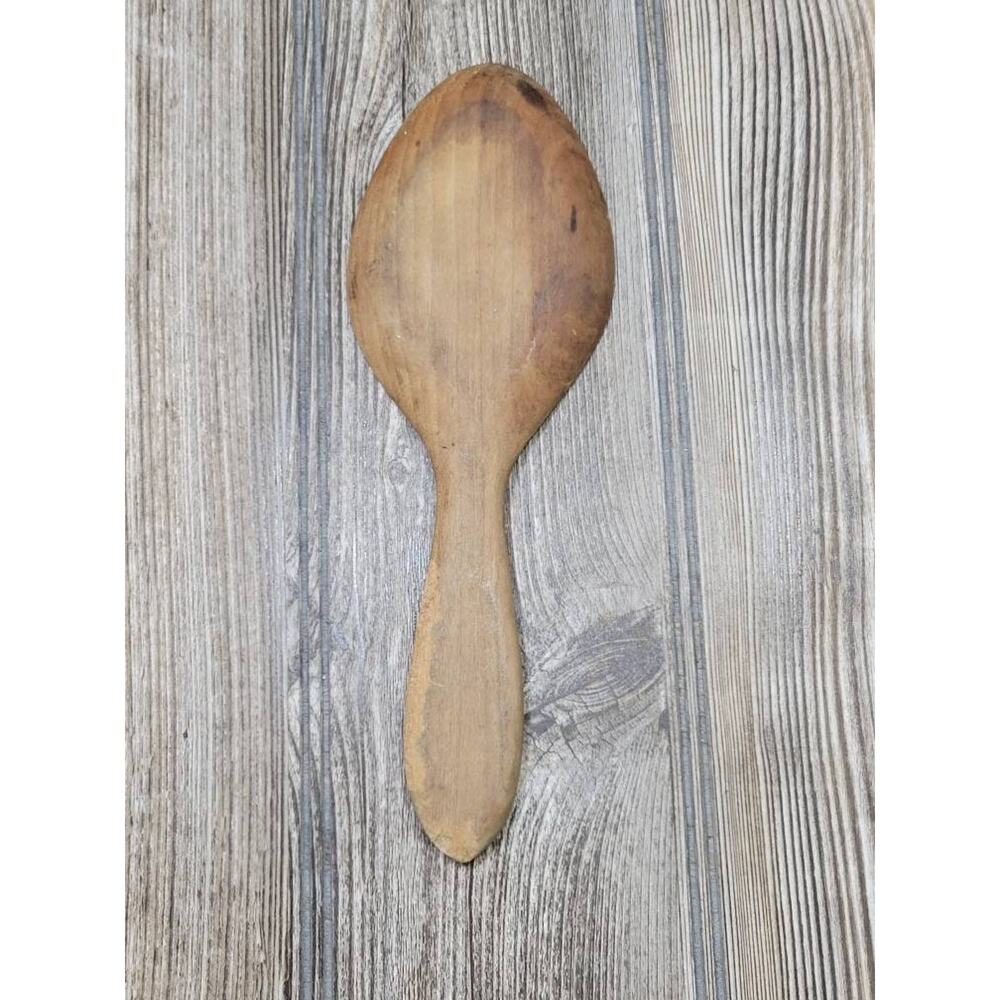 Vintage Wood Butter Paddle Kitchen Primitive Rustic Wooden Spoon - Picture 3 of 6
